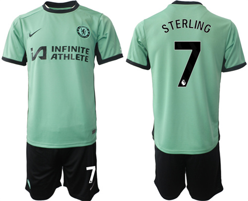 Chelsea Nike Third Stadium Sponsored away 7# STERLING 2023-2024 Jerseys