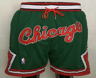 Chicago Bulls Green With Chicago Swingman Throwback Shorts