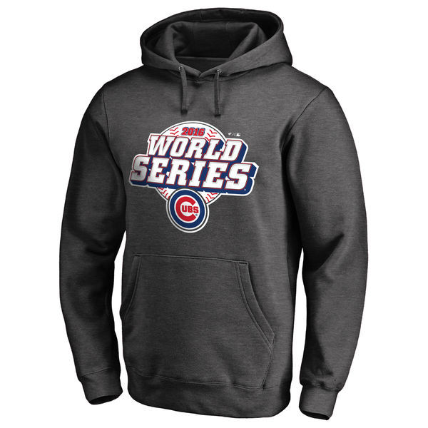 Chicago-Cubs-Charcoal-2016-World-Series-Champions-Men's-Pullover-Hoodie