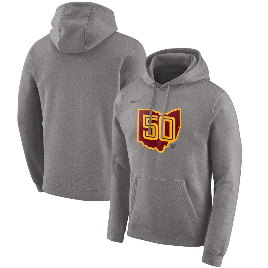 Cleveland Cavaliers Nike 2019-20 City Edition Club Pullover Hoodie Heather Gray
