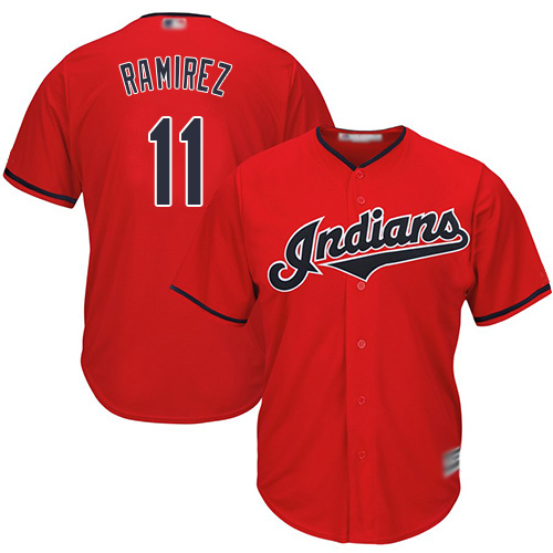 Cleveland Guardians #11 Jose Ramirez Red New Cool Base Stitched Baseball Jersey