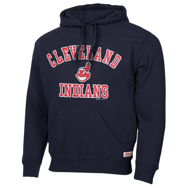 Cleveland Indians Pullover Hoodie Blue