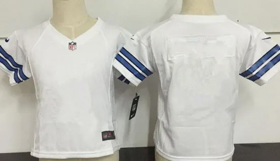 Custom Nike Dallas Cowboys White Toddlers Jersey