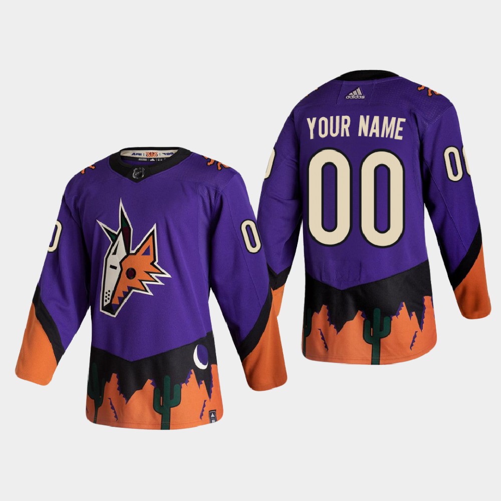 Custom Reverse Retro Arizona Coyotes 2020-21 Authentic Jersey - Purple