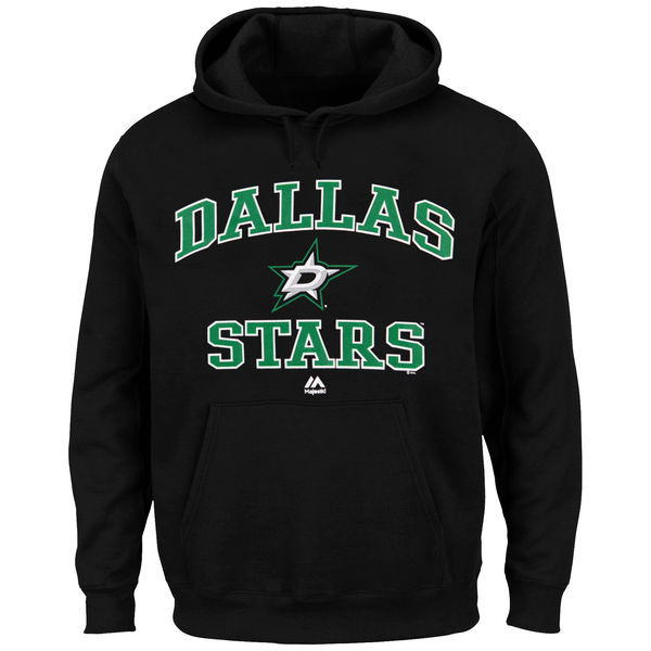 Dallas Stars Black Team Logo Men's Pullover Hoodie03