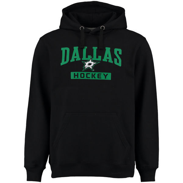 Dallas Stars Black Team Logo Men's Pullover Hoodie07