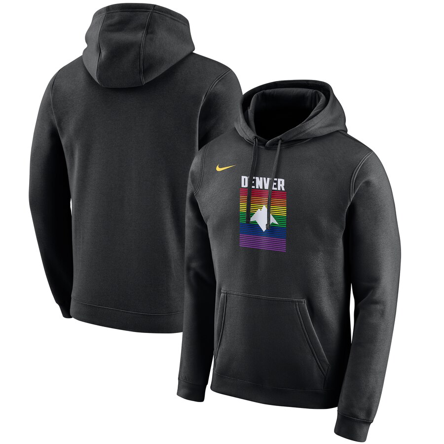Denver Nuggets Nike 2019-20 City Edition Club Pullover Hoodie Black