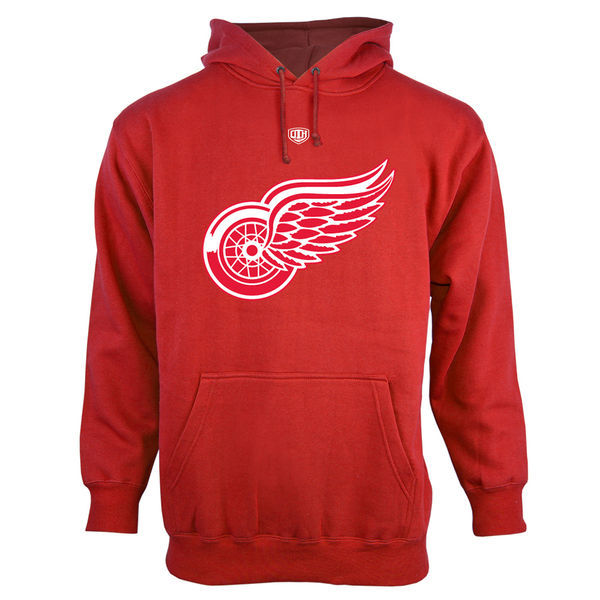 Detroit Red Wings Red Team Logo Men's Pullover Hoodie04