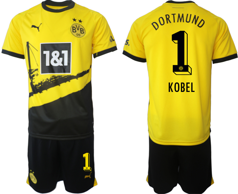 Dortmund home 1# KOBEL 2023-24 suit soccer jerseys