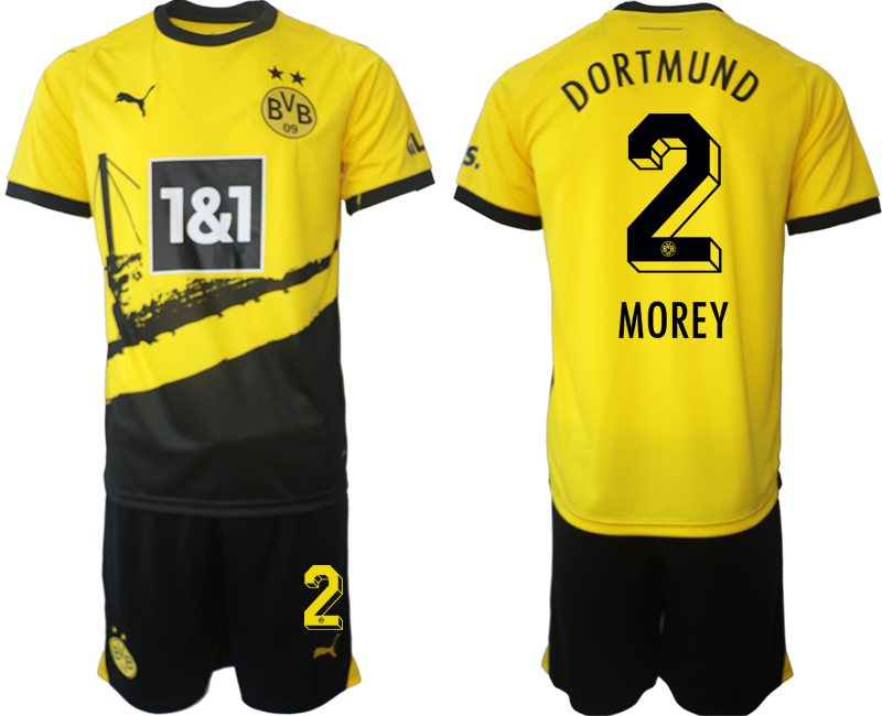 Dortmund home 2# MOREY 2023-24 suit soccer jerseys