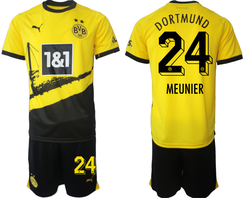 Dortmund home 24# MEUNIER 2023-24 suit soccer jerseys