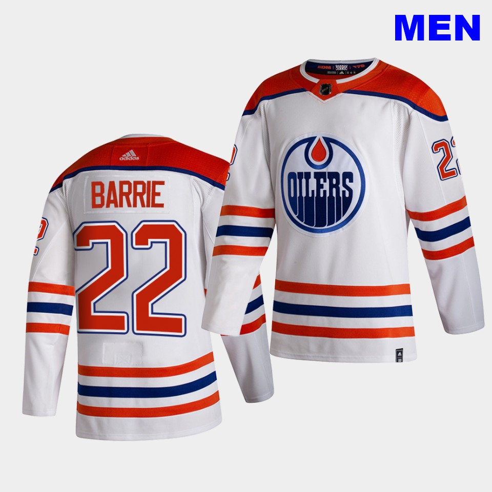 Edmonton Oilers #22 Tyson Barrie 2021 Reverse Retro White Special Edition Authentic Jersey