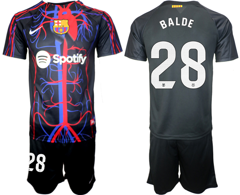 First Look At Barcelona x Patta Collaboration 28# BALDE 2023-24 suite soccer jerseys