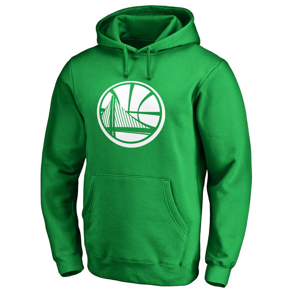 Golden State Warriors Fanatics Branded Kelly Green St. Patrick's Day White Logo Pullover Hoodie