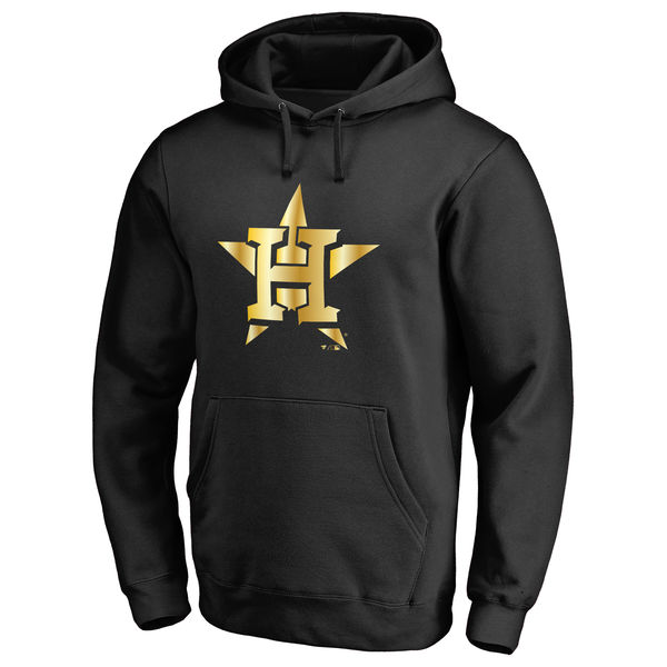 Houston Astros Gold Collection Pullover Hoodie Black
