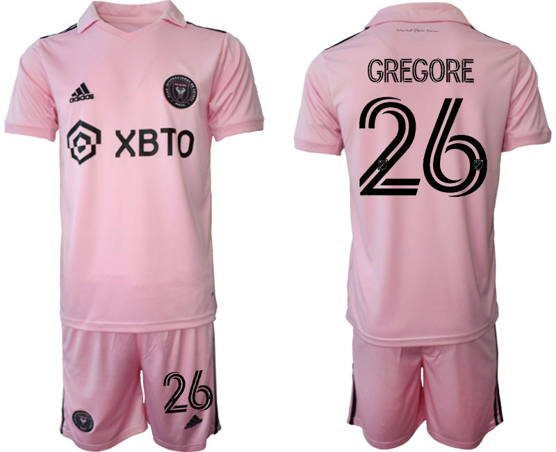 Inter Miami CF home 26# GREGORE GREGORE 2023-24 suit soccer jerseys