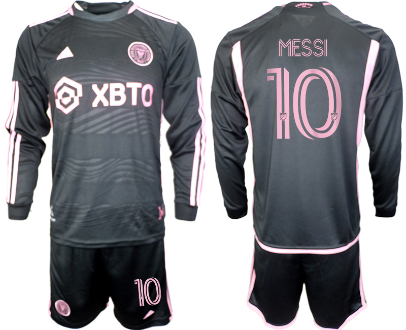 Inter Miami CF long sleeve away 10# MESSI 2023-24 suit soccer jerseys
