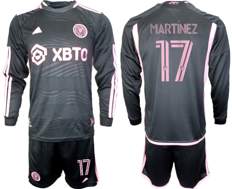 Inter Miami CF long sleeve away 17# MARTINEZ 2023-24 suit soccer jerseys