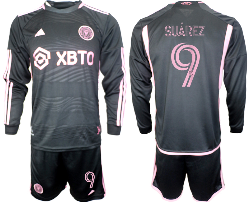 Inter Miami CF long sleeve away 9# SUAREZ 2023-24 suit soccer jerseys