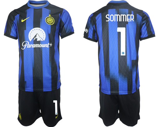 Inter Milan home 1#SOMMER 2023-24 suit soccer jerseys