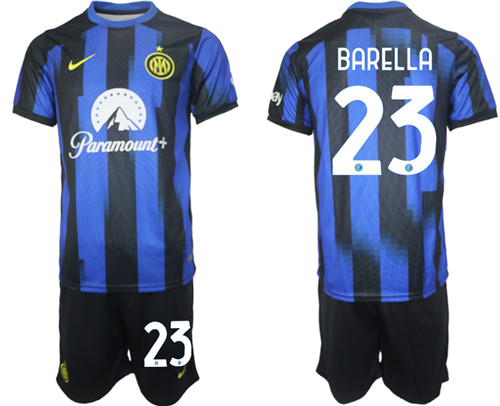 Inter Milan home 23# BARELLA 2023-24 suit soccer jerseys