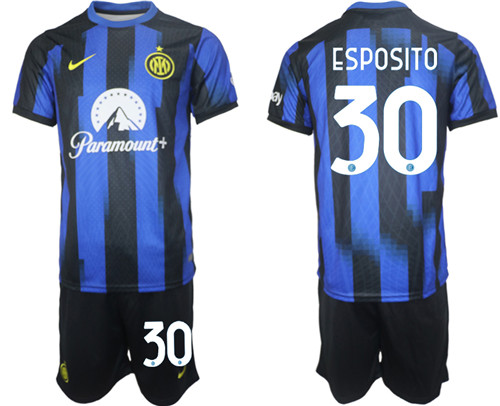 Inter Milan home 30# ESPOSITO 2023-24 suit soccer jerseys