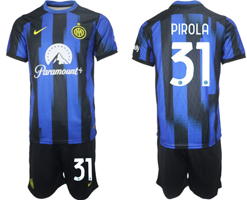Inter Milan home 31# PIROLA 2023-24 suit soccer jerseys