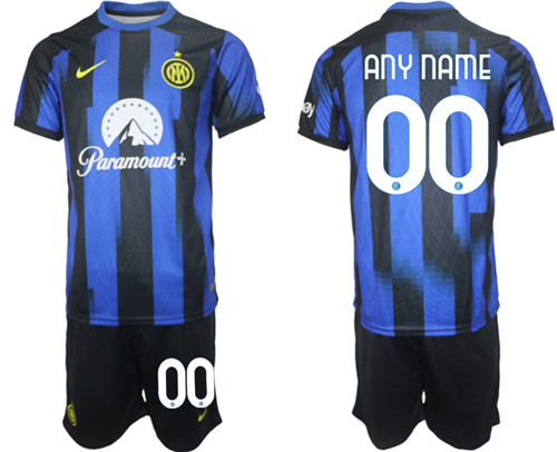 Inter Milan home Custom any name 2023-24 suit soccer jerseys