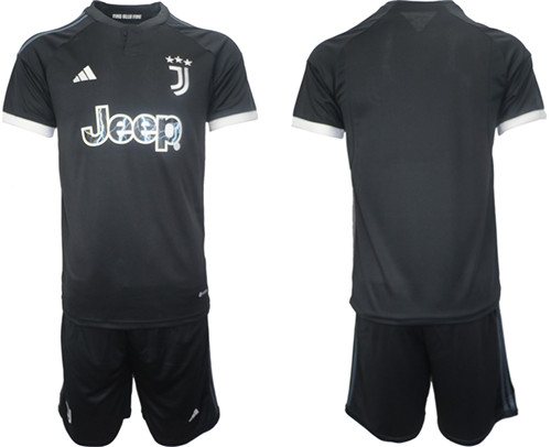 Juventus FC away black custom or blank  2023-24 suit soccer jerseys