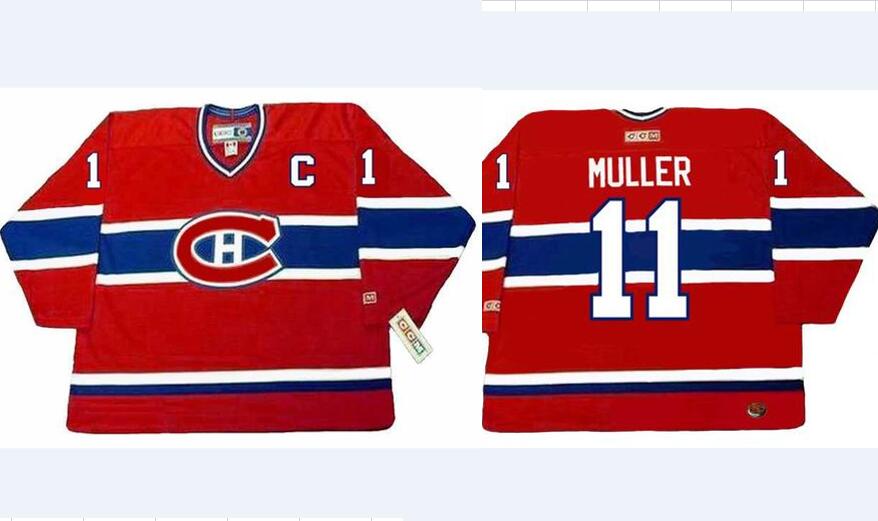 KIRK MULLER Montreal Canadiens 1994 Away CCM Throwback NHL Hockey Jersey