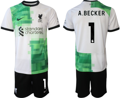 Liverpool away 1# A.BECKER 2023-24 suit soccer jerseys