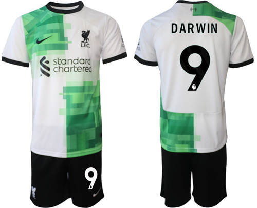 Liverpool away 9# DARWIN 2023-24 suit soccer jerseys