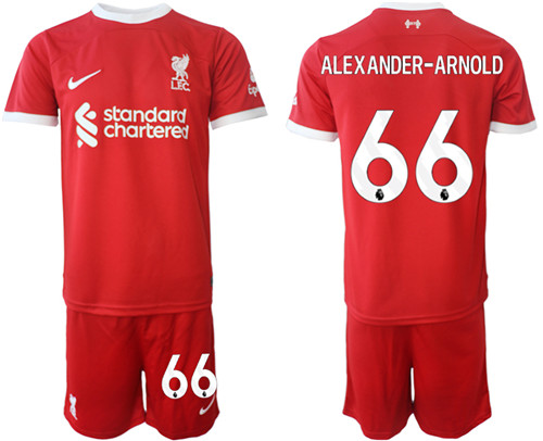 Liverpool home 66# ALEXANDER-ARNOLD 2023-24 suit soccer jerseys