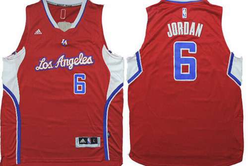 Los Angeles Clippers #6 DeAndre Jordan Revolution 30 Swingman 2014 New Red Jersey