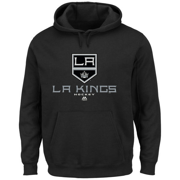 Los Angeles Kings Black Team Logo Men's Pullover Hoodie09