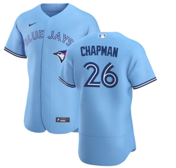 MATT CHAPMAN #26 TORONTO BLUE JAYS ALTERNATE MEN JERSEY - POWDER BLUE