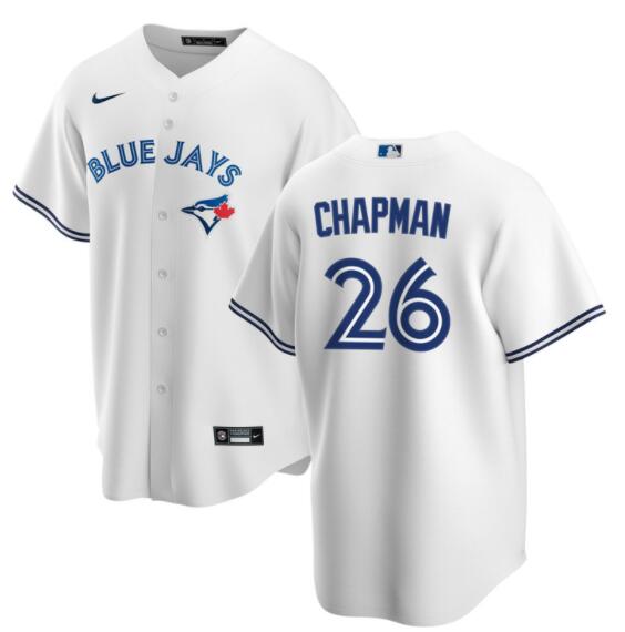 MATT CHAPMAN #26 TORONTO BLUE JAYS HOME PLAYER MEN JERSEY - WHITE