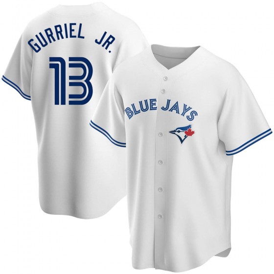 MEN'S TORONTO BLUE JAYS #13 LOURDES GURRIEL JR. WHITE HOME JERSEY - REPLICA