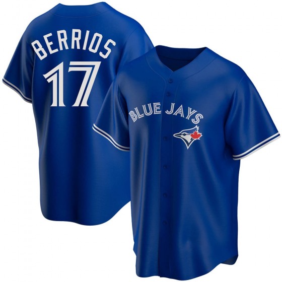 MEN'S TORONTO BLUE JAYS #17 JOSE BERRIOS ROYAL ALTERNATE JERSEY