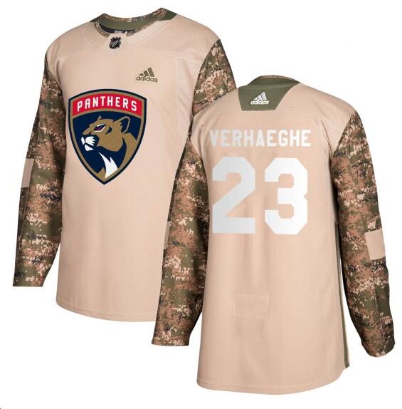 MEN FLORIDA PANTHERS ADIDAS #23 CARTER VERHAEGHE CAMO VETERANS DAY PRACTICE JERSEY