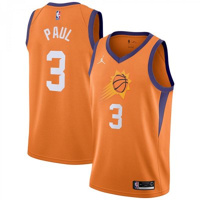 Men's PHOENIX SUNS JORDAN CHRIS PAUL #3 ORANGE SWINGMAN JERSEY