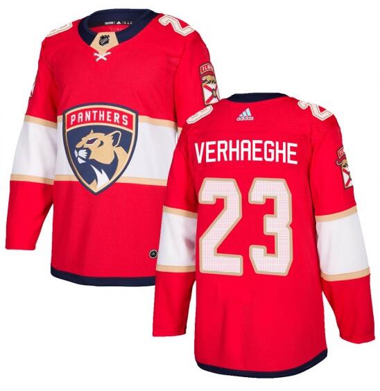 MENS FLORIDA PANTHERS #23 CARTER VERHAEGHE RED HOME JERSEY
