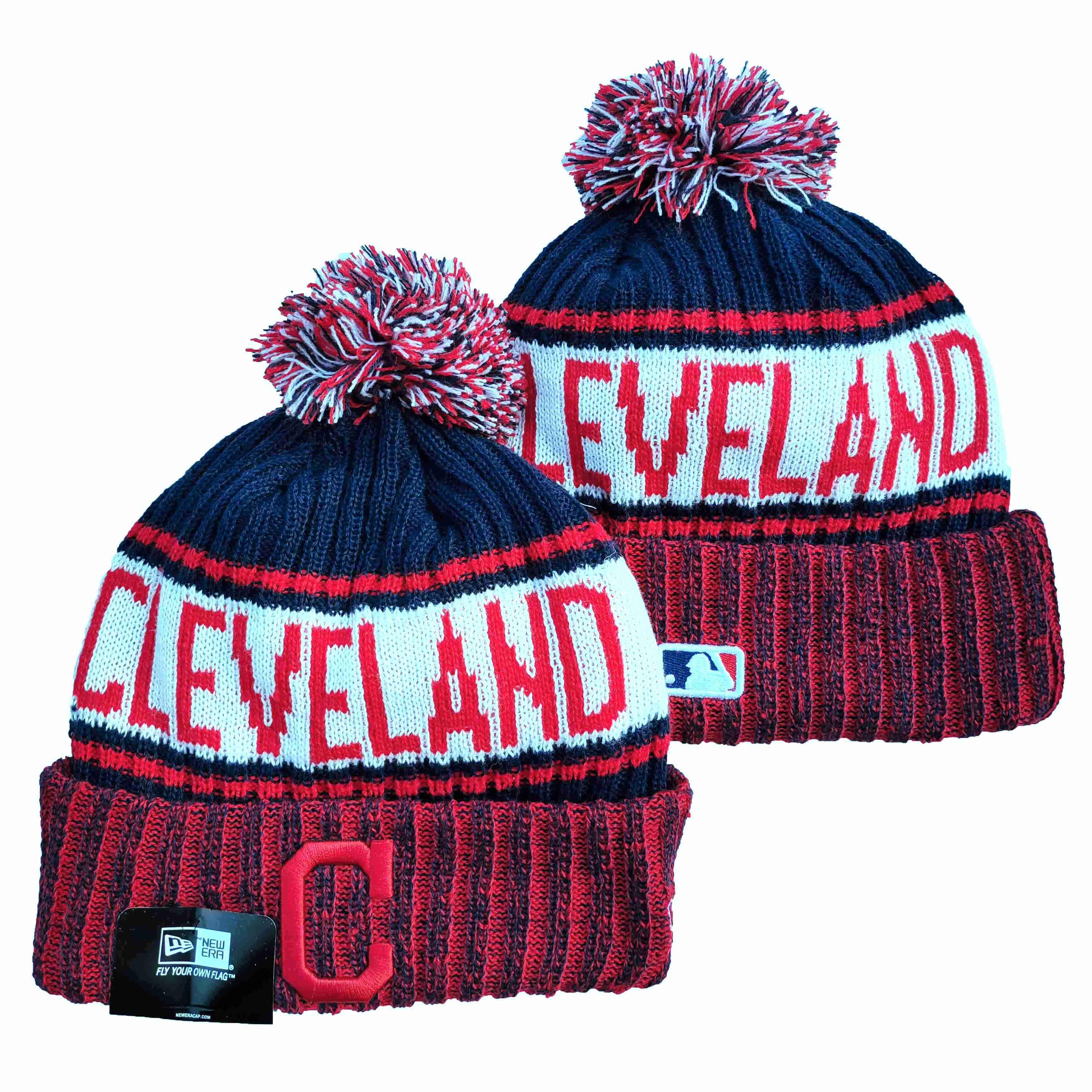 MLB Cleveland Indians Beanies Knit Hats-YD118