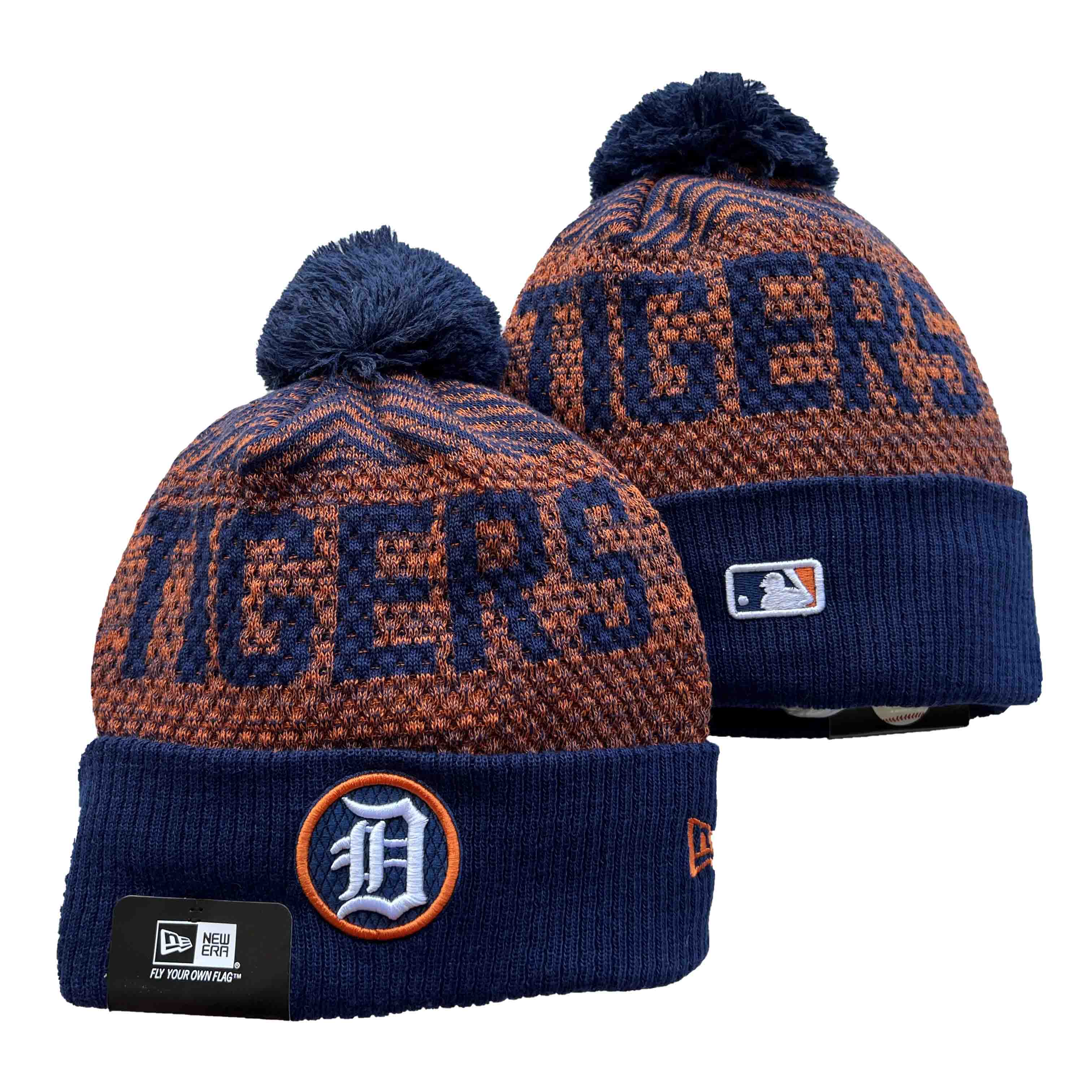 MLB Detroit Tigers Beanies Knit Hats-YD119