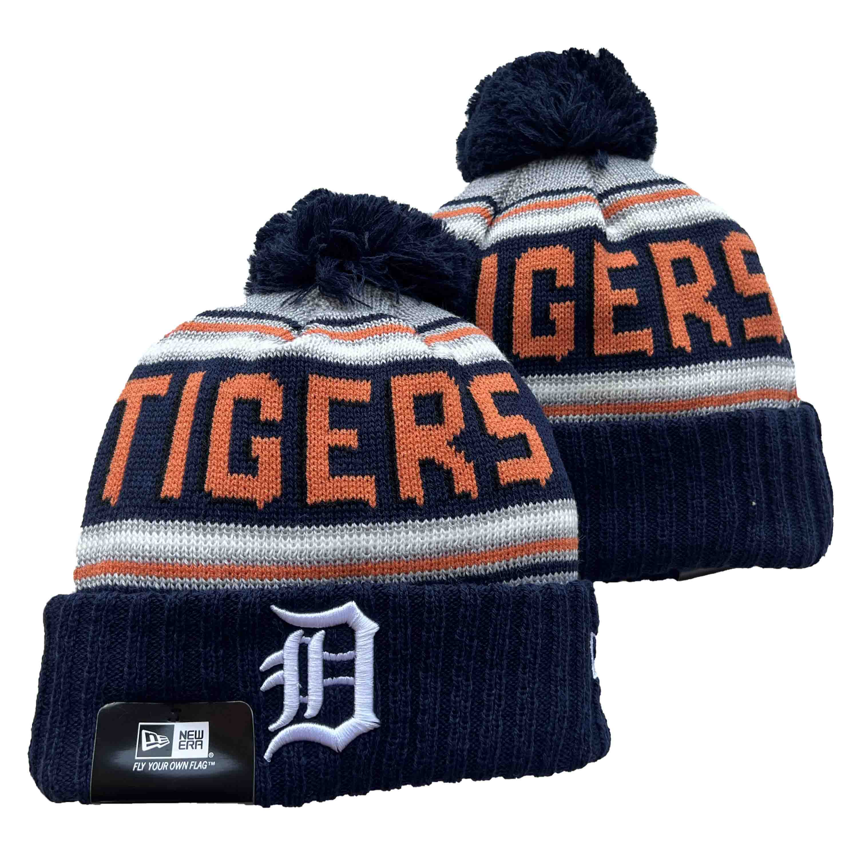 MLB Detroit Tigers Beanies Knit Hats-YD120