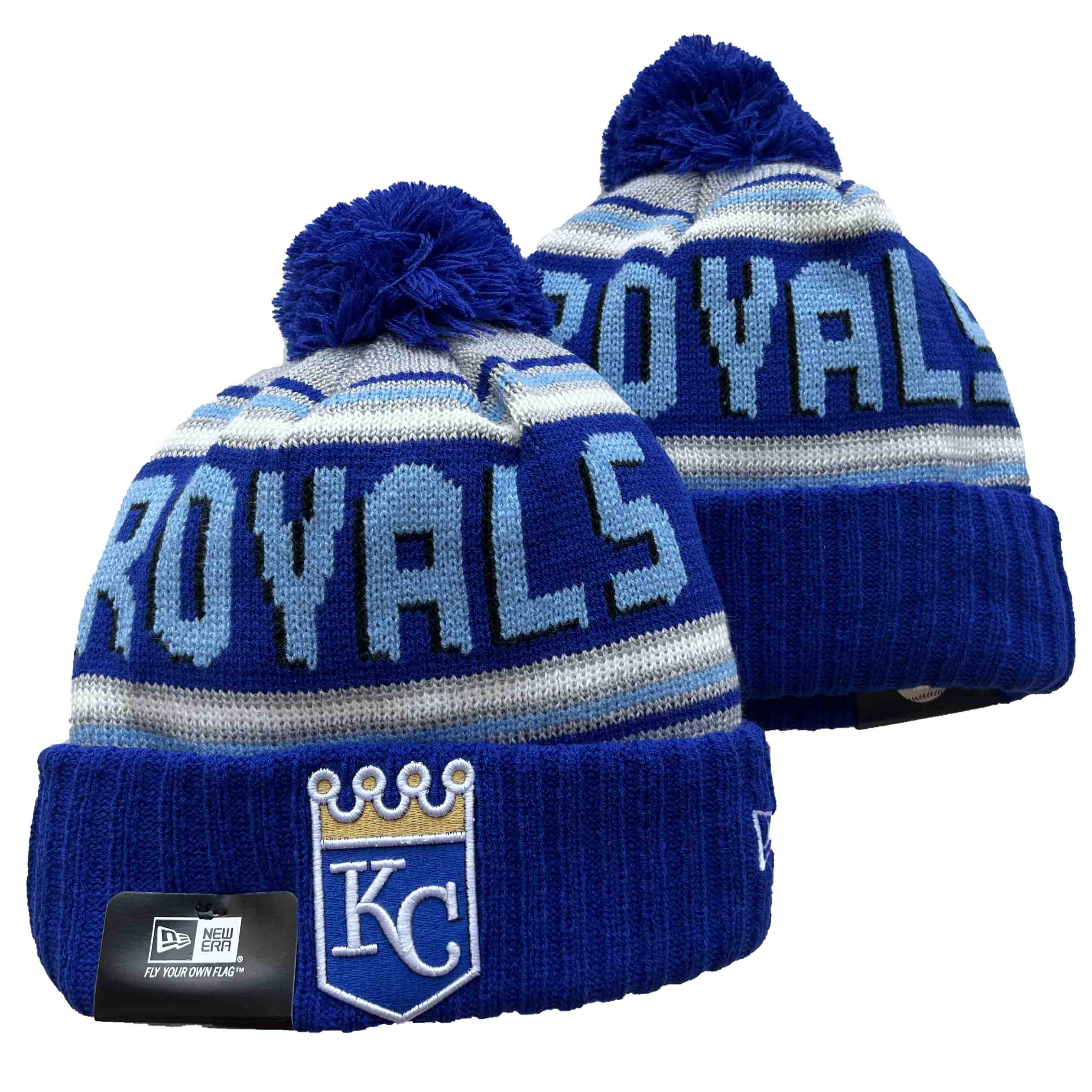 MLB Kansas City Royals Beanies Knit Hats-YD172