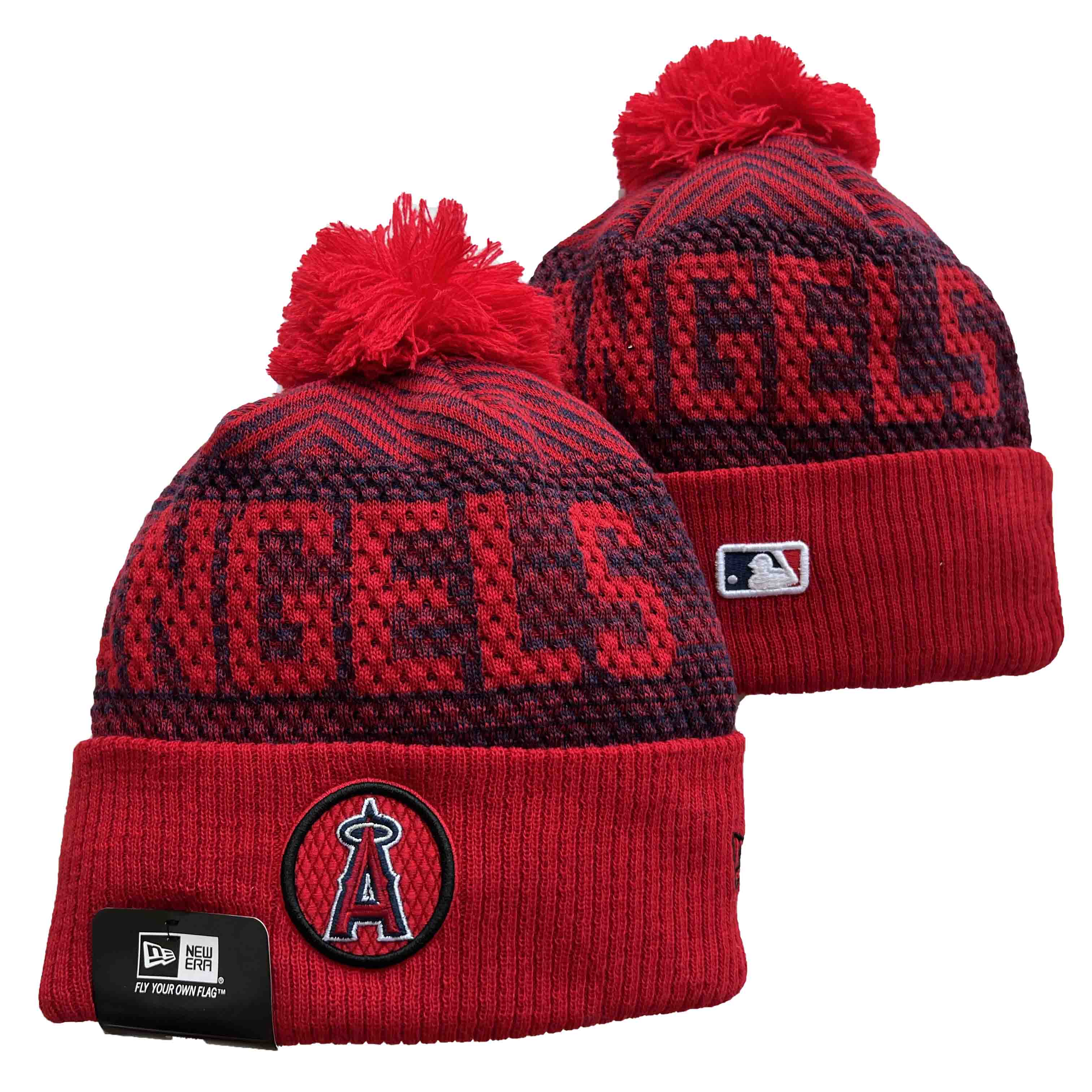 MLB LA Angels of Anaheim Beanies Knit Hats-YD134