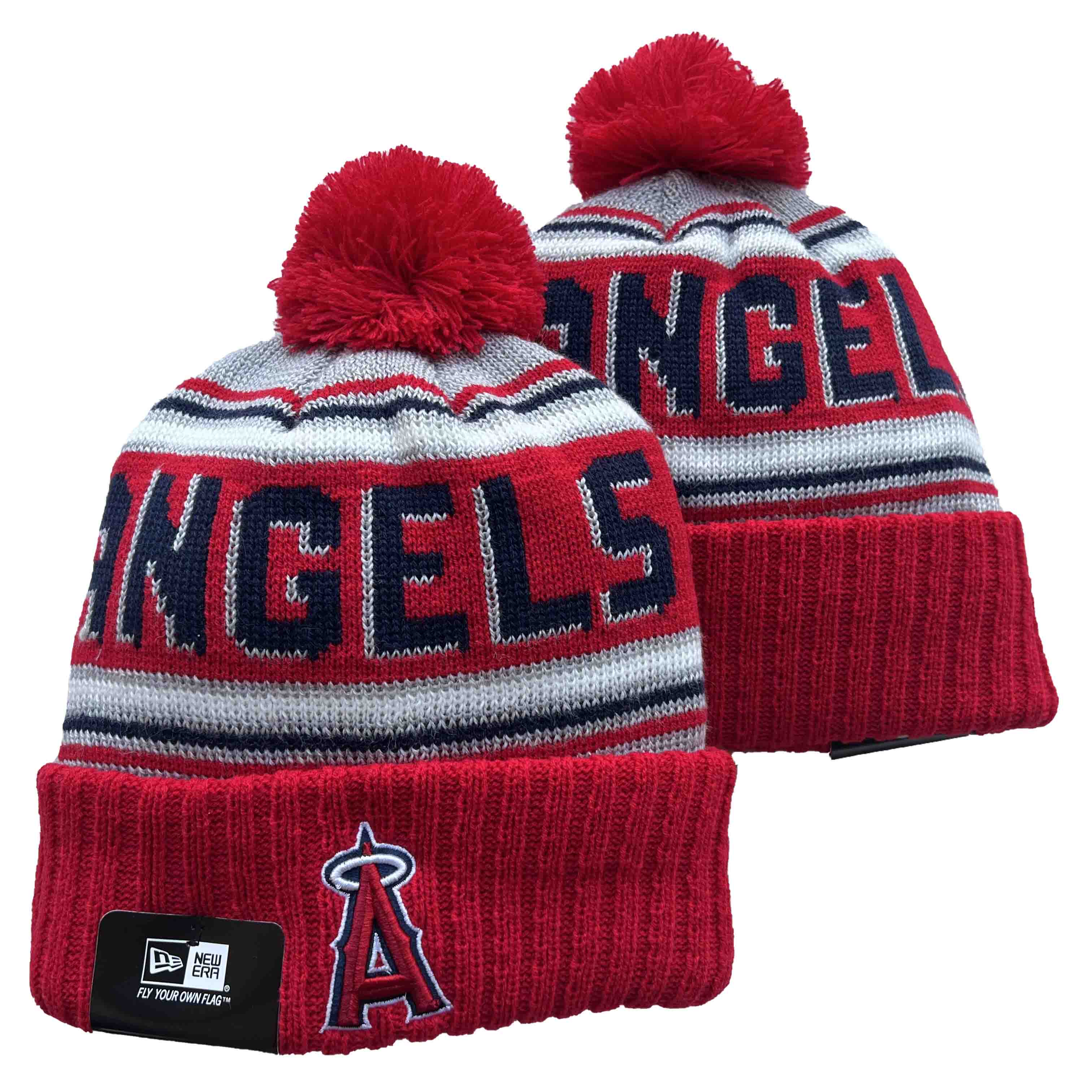 MLB LA Angels of Anaheim Beanies Knit Hats-YD135