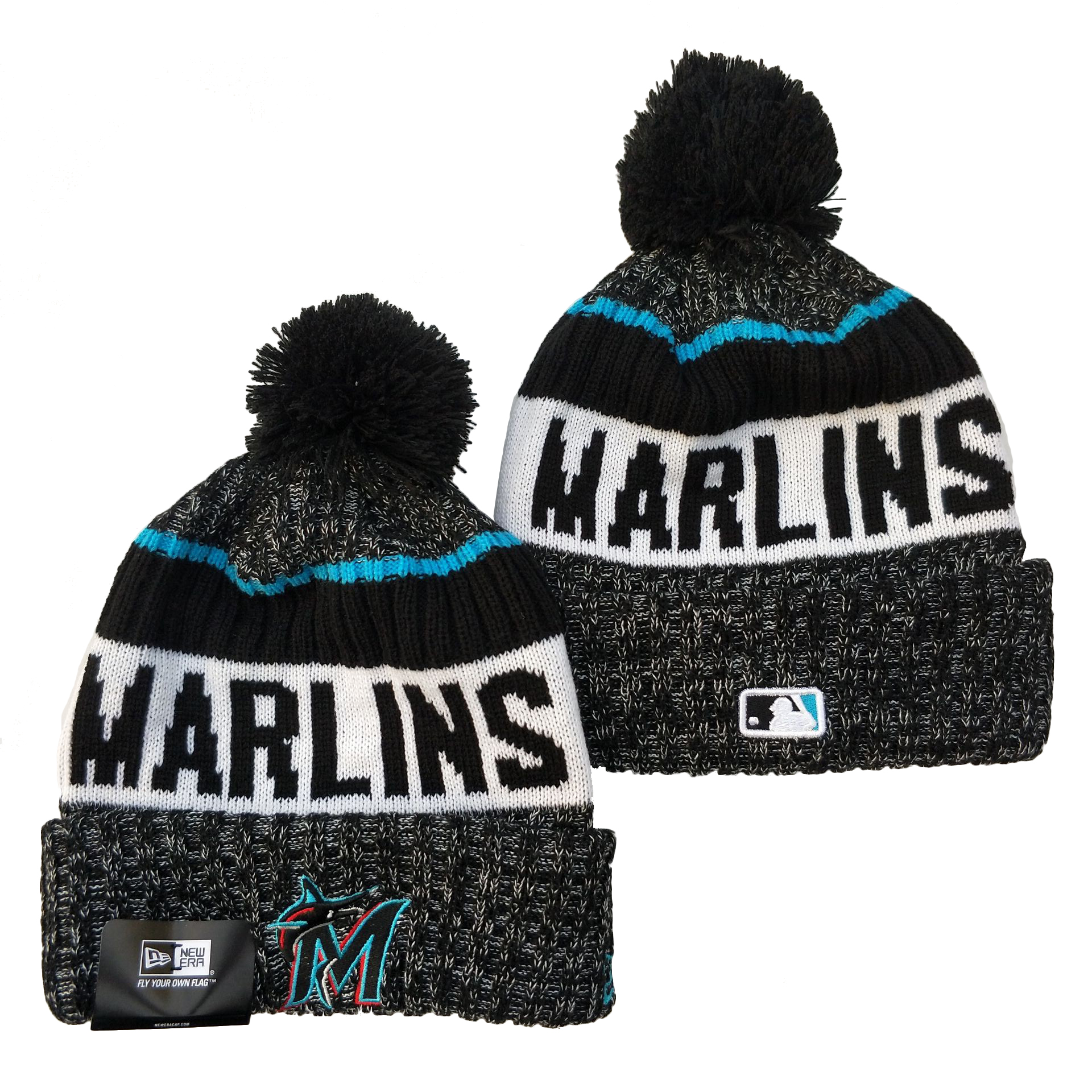 MLB Miami Marlins Beanies Knit Hats-YD137