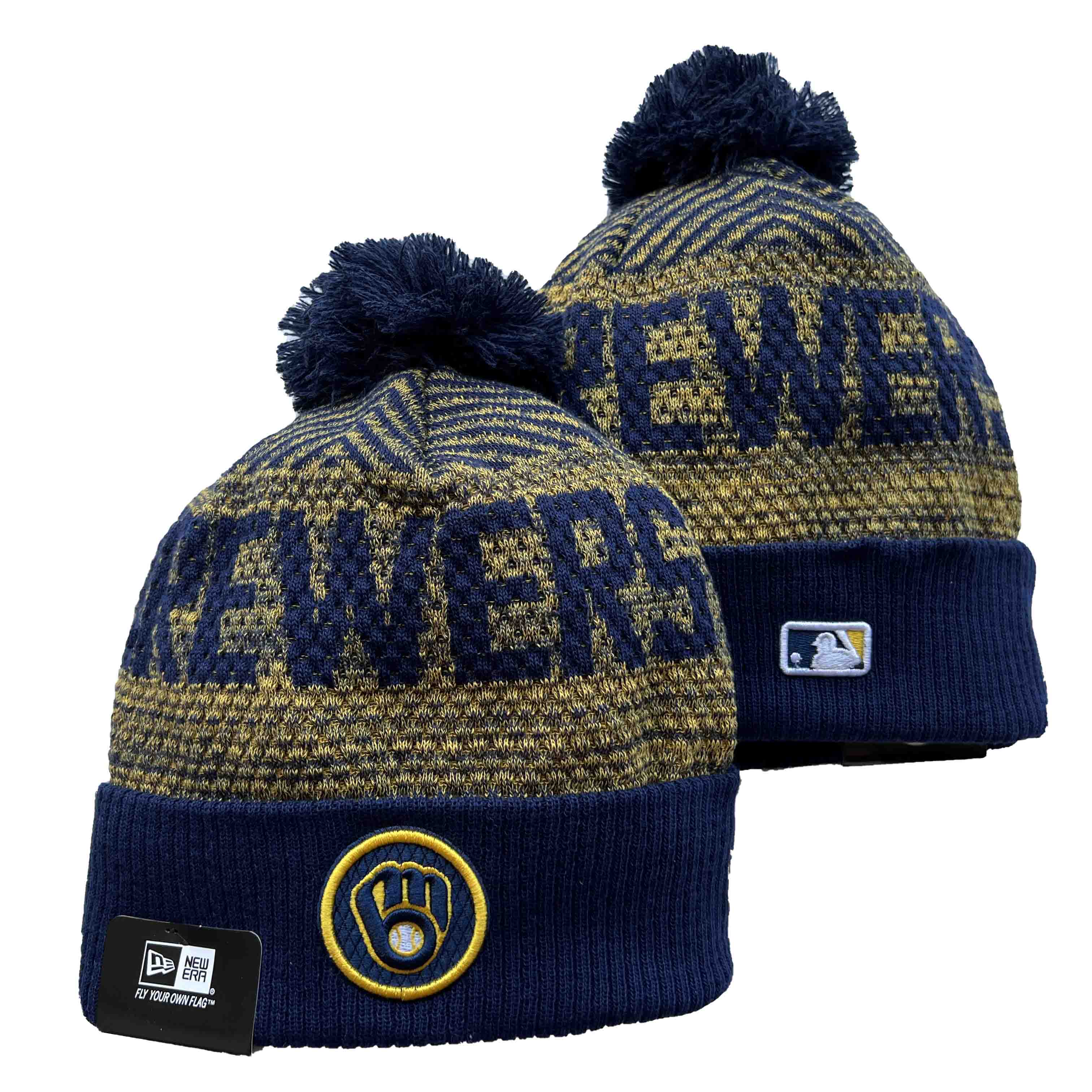 MLB Milwaukee Brewers Beanies Knit Hats-YD178